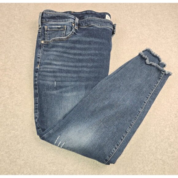 Lane Bryant Flex Magic Waistband Distressed High-rise Skinny Size 28 - Picture 4 of 7